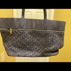 Roberto Pancani Made in Italy Woven Leather Tote